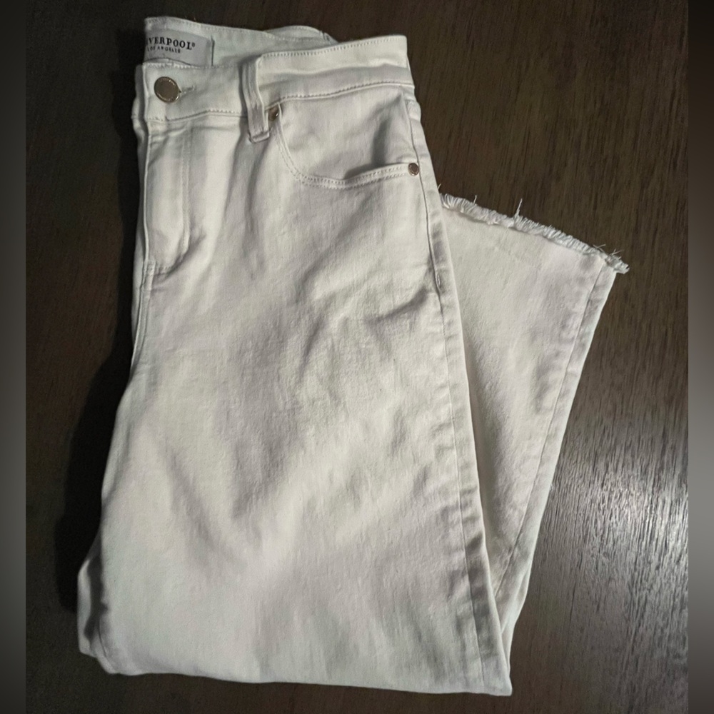 Liverpool High Rise Wide Leg Cropped Jeans